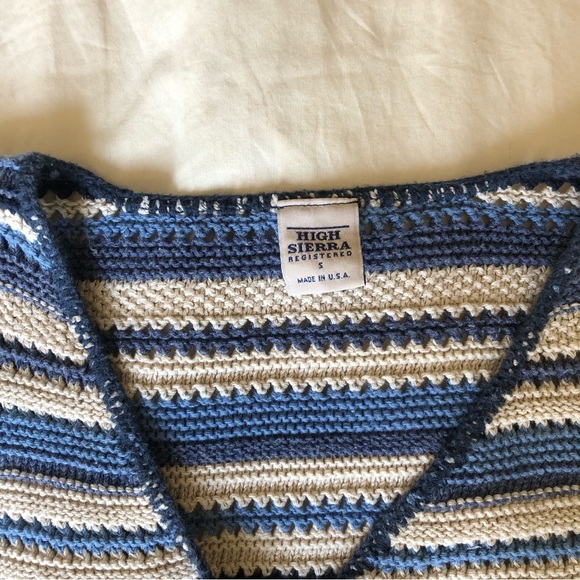 SOLD High Sierra knitted/crocheted sweater top - Picture 5 of 8